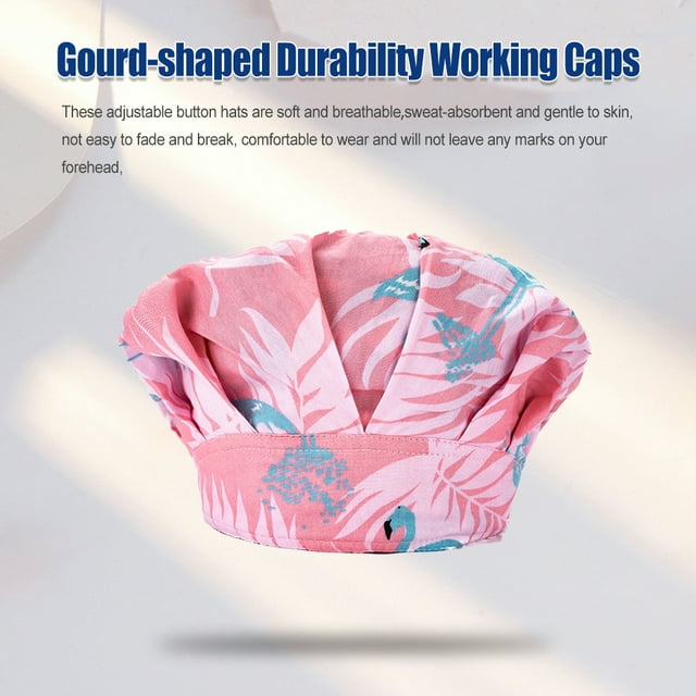 Operating Hats Nurses Long-time Service Gourd-shaped Pure Color Button Professional Assorted Colors Multifunctional Working Caps PP-32