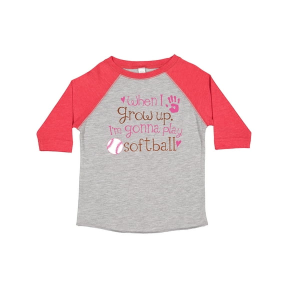 Inktastic Future Softball Player Girls Girls Toddler T-Shirt