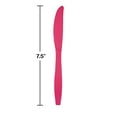 thumbnail image 2 of Party Central Premium Heavy-Duty Plastic Party Knives - 7.5" - Hot Magenta - Club Pack of 288, 2 of 2