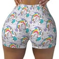 thumbnail image 2 of Fotbe Unicorn DoingYoga Shorts Sin Costuras – Shorts Deportivos de Cintura Alta para Mujer, Elásticos para Gimnasio, Yoga, Running o Ciclismo-XX-Large, 2 of 8