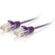 C2G UTP Snagless Cat6 1ft Unshielded () Slim Ethernet Network Patch Cable - Violet - Câble de Raccordement - RJ-45 (M) à RJ-45 (M) - 1 ft - UTP - CAT 6 - Moulé, Snagless - Violet – image 2 sur 6
