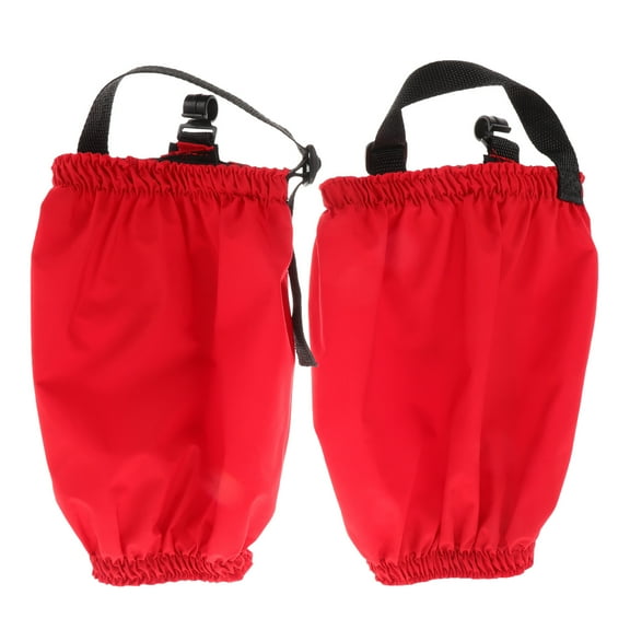 Phenofice Ankle Covers for Boots Waterproof Legs Gaiter Nylon Red 1 Pair