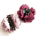 thumbnail image 4 of Visland Women Hair Claw Clip, Fashion Elegant Solid Color Large Rose Flower Decor Floral Jaw Barrette Grip Clamp Twist Hair Up Fancy Accessories Hair Accessory for Daily Wear, 4 of 8