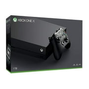 Refurbished Microsoft Xbox One X 1TB Storage Console with Wireless Controller and Game Bundle