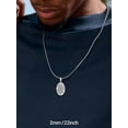thumbnail image 4 of PROSTEEL Stainless Steel Necklace for Men Women 2mm Snake Chain 20 Inch Birthday Mother Jewelry Gifts for Adults Boyfriend Girlfriend, 4 of 8