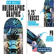 31 Complete Skateboard for Beginners & Intermediate Riders – Popsicle Deck, PU Wheels, ABEC-11 Bearings – Madd Gear