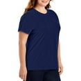 thumbnail image 4 of Hanes SL04 T-Shirt Nano pour Femmes - Bleu Marine, 2X, 4 of 4