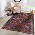 thumbnail image 2 of Momeni KARACKAR-1BUR80A0 8 x 10 ft. Karachi Machine Made Traditional Rectangle Area Rug, Burgundy, 2 of 6