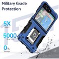 thumbnail image 2 of TYJKeJi Case with Holder Stander Kickstand Drop Resistant Shockproof Case For Samsung Galaxy Z Flip 6 For Samsung Galaxy Z Flip6, 2 of 10