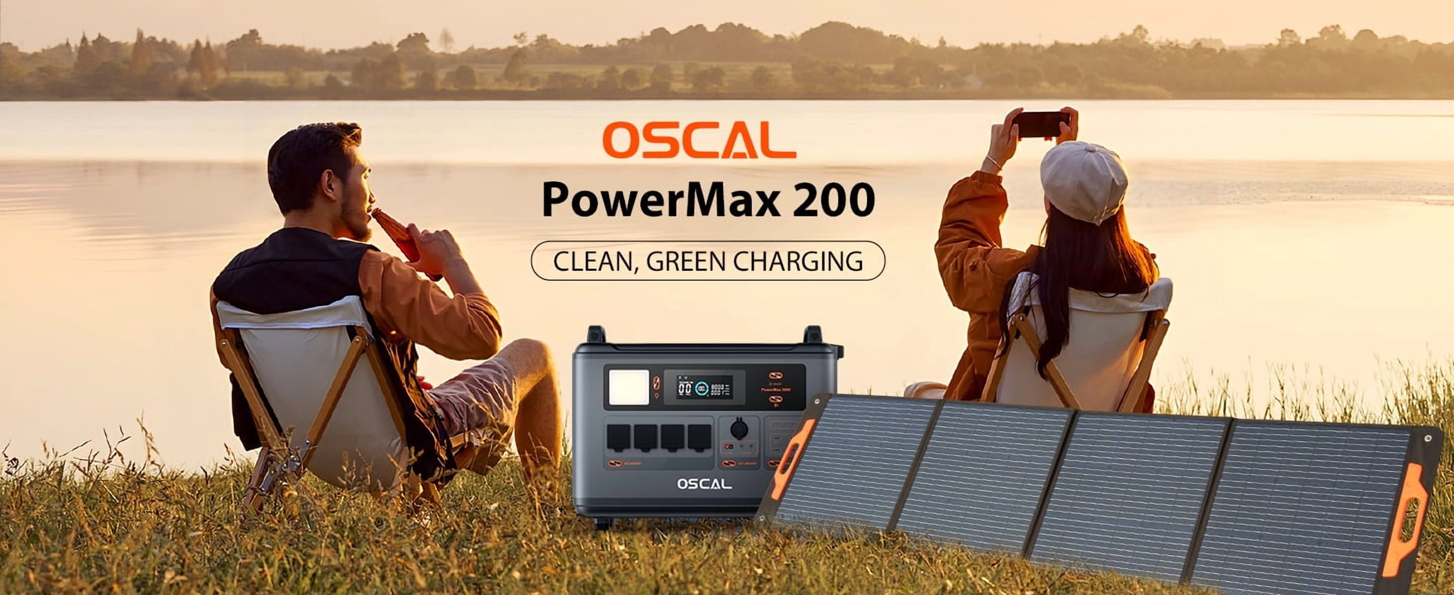 OSCAL PM 200W Foldable Solar Panel IP65 Waterproof Portable Solar Panel