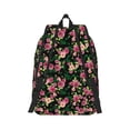 thumbnail image 3 of Balery Rose Flowers Vintage Canvas Backpack for Men and Women - Large Capacity, Durable Travel Laptop Bag for School, Work, Hiking, and Outdoor Activities, 3 of 7
