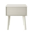 thumbnail image 6 of Nightstand Side End Table w/ USB, Wood, White, Modern Contemporary Urban Design, Bedroom Master Guest Suite Living Room, 6 of 7