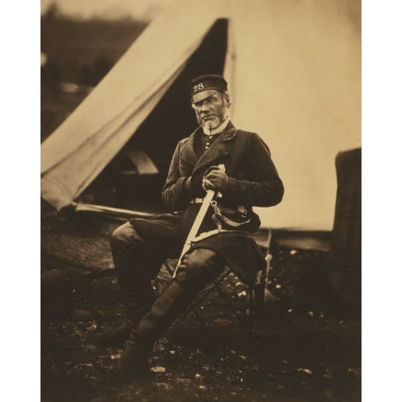 Print: Captain Andrews, 28th Regiment, 1855