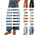 thumbnail image 6 of WGRFFH Barrel Jeans Women,High Waisted Baggy Jeans,2026 Wide Leg Jeans,Ankle Denim Pants with Vertical Seams,Y2k Patchwork Baggy Boyfriend Denim Pants,Ruffled Hem Fall Long Trousers Brown, 6 of 8