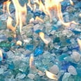 thumbnail image 2 of Dragon Glass 10 lb Blue Hawaii Landscape & Fire Pit Glass, 1/2", 2 of 8