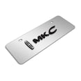 thumbnail image 2 of Lincoln MKC 3D Logo 12" x 4.25" European Look Chrome Half-Size Stainless Steel License Plate, 2 of 5