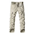 thumbnail image 2 of Birdeem Mens Solid Multi-Pocket Washed Overalls Outdoor Casual Pants Trousers, 2 of 12
