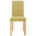 thumbnail image 2 of vidaXL Dining Chairs 4 pcs Green Fabric, 2 of 5