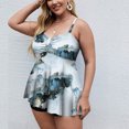 thumbnail image 4 of RKSTN Plus Size Tankini Women 2 Pieces Swimsuits with Shorts Floral Printed Flowy Bathing Suits, 4 of 6