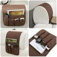 thumbnail image 7 of TSV Non-Slip Sofa Chair Armrest Organizer, Double Sided Waterproof Armrest Storage Holder with 5 Pockets, Armchair Caddy for Smart Phone, Books, Magazines, iPad, TV Remote Control, 35x13 inch, 7 of 7