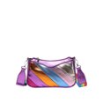 thumbnail image 1 of Bolso Mensajero Hombro Cruzado para Mujeres Rainbow PU Cuero A Rayas Correa Ajustable Embrague, 1 of 9
