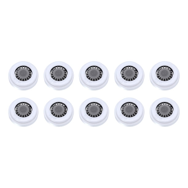 Uxcell G1/2 POM Limitador de flujo reductor de agua para cabezal de ducha 10 Pcs 3.0pgm Gris 0.56 x 0.54 pulgadas