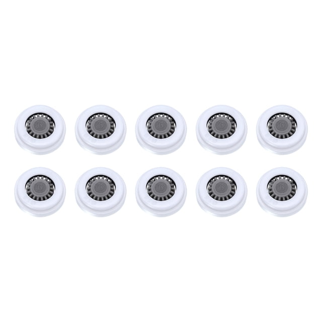 Uxcell G1/2 POM Limitador de flujo reductor de agua para cabezal de ducha 10 Pcs 3.0pgm Gris 0.56 x 0.54 pulgadas