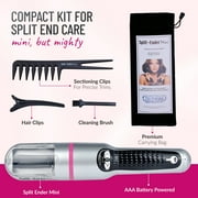 Split Ender Mini - Cordless Split End Hair Trimmer, Automatic 3 AAA Battery Home Care Clipper - Pink