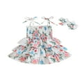 thumbnail image 1 of Robe à Volants Sans Manches avec Serre-Tête, 1 of 9