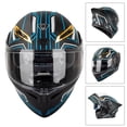 thumbnail image 3 of Casco de seguridad Casco de motocicleta unisex para adultos Cool Rider Equipment Four Seasons New Street Touring casco de moto con doble visera abatible hacia arriba casco integral gafas de sol integr, 3 of 8