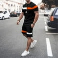thumbnail image 2 of Men's Suit Set for Men Product Category and Title Optimized Description | Athletic Two-Piece Tracksuit with Striped Squares Design for, 2 of 6