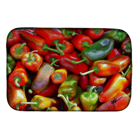 Chilis by Gary Kwiatek Dish Drying Mat