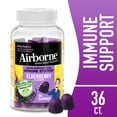 thumbnail image 2 of (2 pack) Airborne Vitamin C & Zinc Immune Support Gummies, Multivitamin Supplement, Elderberry Flavor, 36 ct, 2 of 10