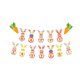 thumbnail image 5 of Party Cartoon Bunny Pull Pascua Holiday Theme Decoración Pull Flower Outdoor o Indoor Spring Theme Party Supplies Yotijar banderín de pascua, 5 of 5
