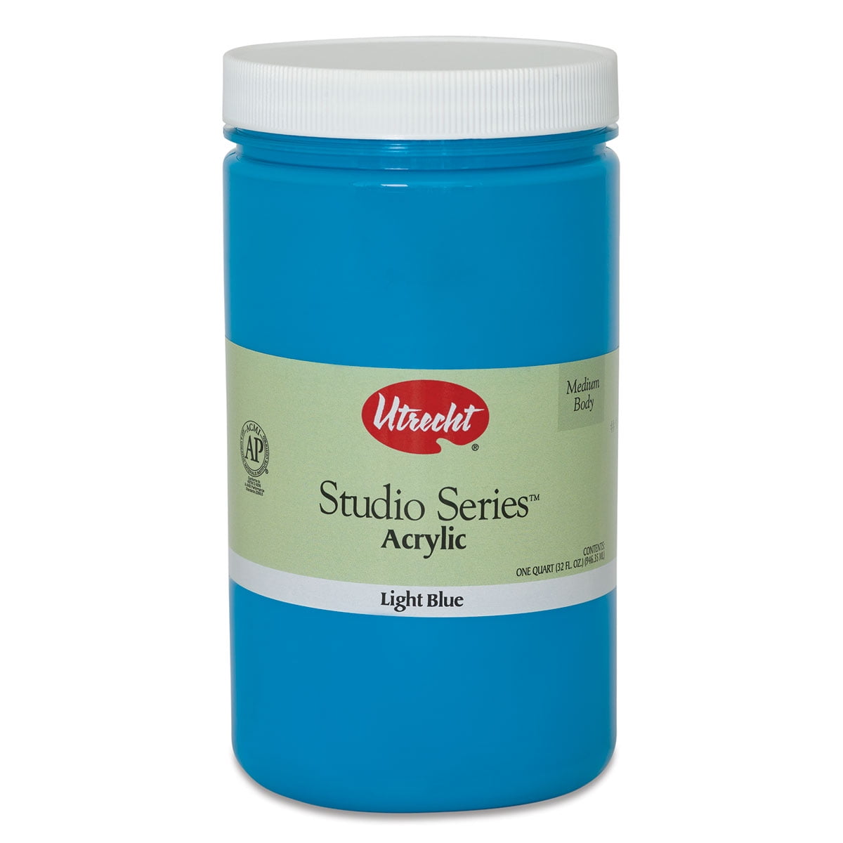 Utrecht Studio Series Acrylic Paint - Light Blue, Quart