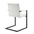 thumbnail image 6 of Modway Savoy Performance Velvet Dining Chairs - Set of 2 in White, 6 of 9