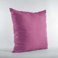 thumbnail image 3 of Plutus Pink Solid Shiny Velvet Luxury Throw Pillow - Double sided 16" x 16", 3 of 5
