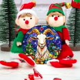 thumbnail image 3 of Goat Stained Glass Ornaments, Goat Ornament,Goat Christmas Tree Ornament, Xmas Decorations q5JqWG, 3 of 4