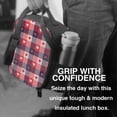 thumbnail image 6 of Lsque Heart Plaid Lunch Bag Lunch Box for Women Men Reusable Insulated Lunch Tote Bag,Leakproof Thermal Cooler Sack Food Handbags Case High Capacity, 6 of 9