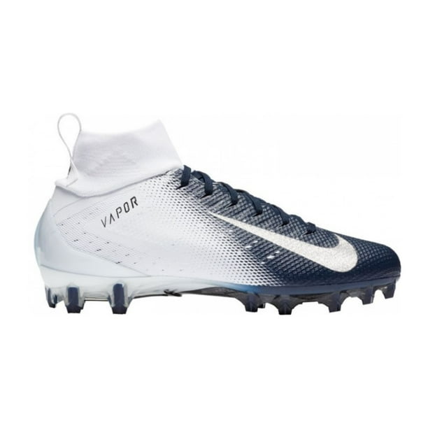 NEW Mens Nike Vapor Untouchable Pro 3 Football Cleats White/Navy Blue