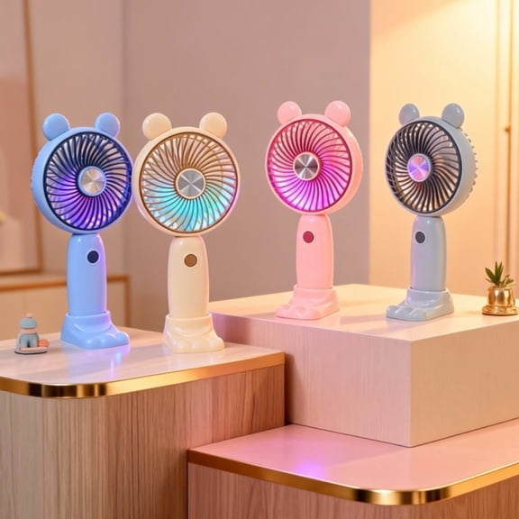 Mini Handheld Fan USB Rechargeable Portable Small Fan 3 Speed Settings Personal Cooling for Travel Outdoor Home by PALIFEUR