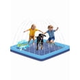 thumbnail image 6 of Square PVC Water Sprinkler Pad For Kids And Pet With Adjustable Water Jets NonSlip Surface For Outdoor Summer Water Play, 6 of 11