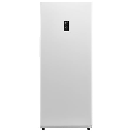 KFFKFF Convertible Upright Freezer/Refrigerator, 17 Cu.Ft Frost-Free Unit with Temperature Control Panel, Long Door Open Alarm, Adjustable Shelves, and LED Lighting for Kitchen, Office, or Garage