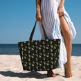 thumbnail image 6 of Daiia Bee Floral Beach Travel Bag - Water-Resistant Beach Bag, Lightweight Tote with 7 Pockets for Women and Men - Gym,Pool,Camping,Reusable Grocery Bag, 6 of 7