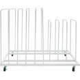 thumbnail image 5 of Art Storage Rack with Wheels, Rolling Art Painting Drying Rack 9 Section Metal Storage Stand for Canvas Drawing Boards Panels Prints (White), 5 of 9