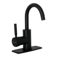 thumbnail image 2 of Monomando corto para lavabo, negro mate, Foset Foset TBM-45M, 2 of 2