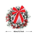 thumbnail image 4 of 16" Christmas Wreath Front Door Decorations Garland Winter Hanging Ornaments, 4 of 8