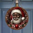 thumbnail image 6 of YIKA Black Version Of Santa Claus Wooden Wall Christmas Holiday Decoration Door Hangings Wooden Crafts, 6 of 6