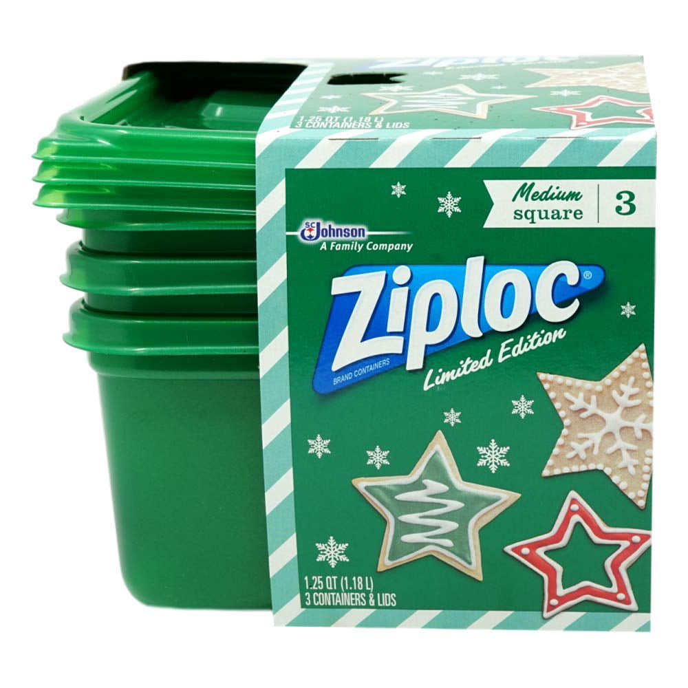 Ziploc Containers & Lids Holiday Limited Edition Large Round - 2 Count -  Tom Thumb