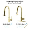 thumbnail image 3 of CoSoTower Stainless Steel Pull Down Kitchen Faucet with Sprayer Brushed Gold, 3 of 6